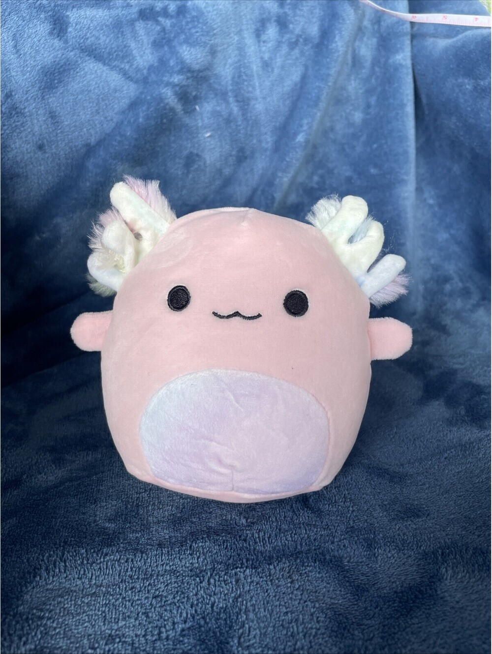 Squishmallow Archie Axolotl 5" Light Pink Rainbow Plush Sealife Stuffed Animal